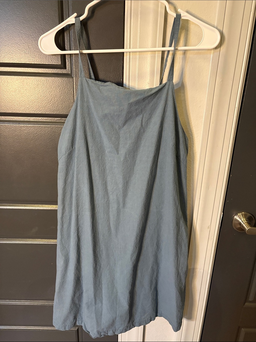 Light Blue Spaghetti Strap Women's Camisole Dress